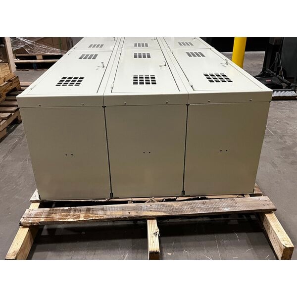 Scratch and Dent Regency Space Solutions Beige 36" x 18" x 78" Triple, 2-Tier Locker - Assembled