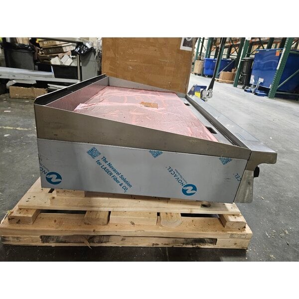 Scratch and Dent Garland GTGG48-G48M 48" Natural Gas Countertop Griddle with Manual Controls - 108,000 BTU