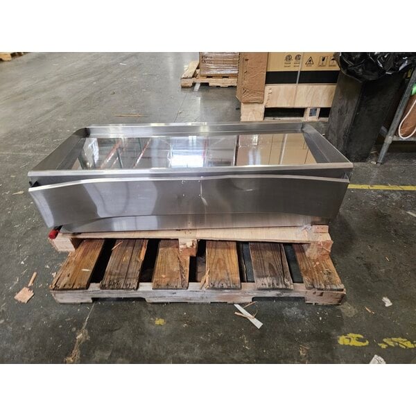 Scratch and Dent Cooking Performance Group GTU-CPG-48-N Ultra Series 48" Chrome Plated Natural Gas 4-Burner Countertop Griddle - 120,000 BTU