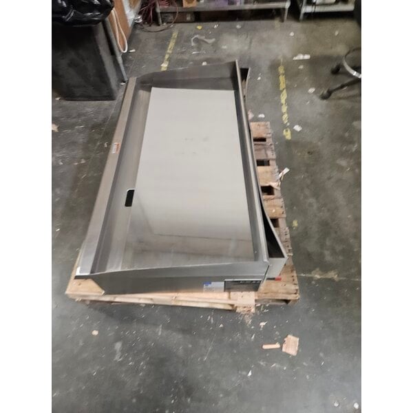 Scratch and Dent Cooking Performance Group GTU-CPG-48-N Ultra Series 48" Chrome Plated Natural Gas 4-Burner Countertop Griddle - 120,000 BTU