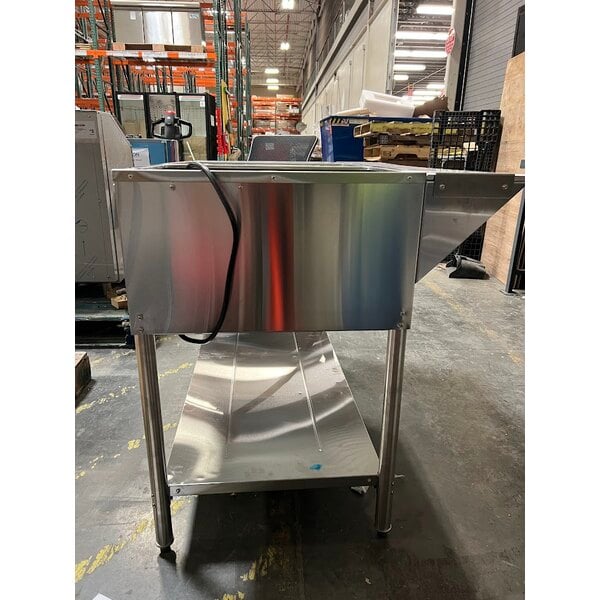 Scratch and Dent Avantco STE-3S Three Pan Open Well Electric Steam Table with Undershelf - 120V, 1500W