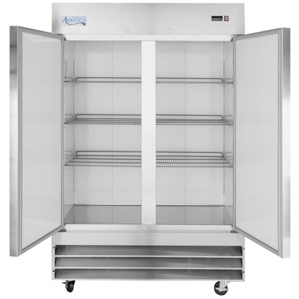 Scratch and Dent Avantco A-49R-HC 54" Solid Door Reach-In Refrigerator