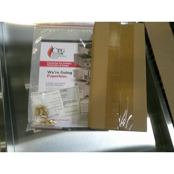 Scratch and Dent Cooking Performance Group GT-CPG-48-NL 48" Gas Countertop Griddle with Flame Failure Protection and Thermostatic Controls - 120,000 BTU