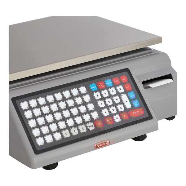 Scratch and Dent Tor Rey W-LABEL40LP 40 lb. WiFi Price Computing Scale with Thermal Label Printer, Legal For Trade