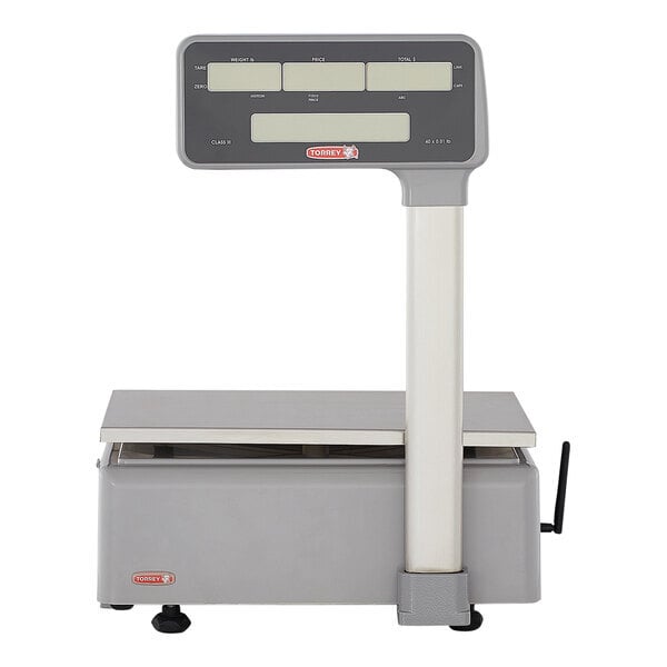 Scratch and Dent Tor Rey W-LABEL40LP 40 lb. WiFi Price Computing Scale with Thermal Label Printer, Legal For Trade