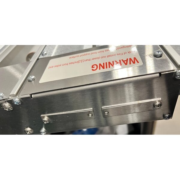 Scratch and Dent ServIt 54" Lighted Double Strip Warmer with Dual Toggle Controls - 120V, 2,160W