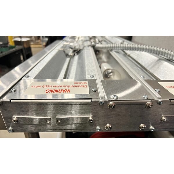 Scratch and Dent ServIt 54" Lighted Double Strip Warmer with Dual Toggle Controls - 120V, 2,160W