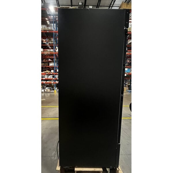 Scratch and Dent Avantco GDC-49-HC 53" Black Swing Glass Door Merchandiser Refrigerator with LED Lighting