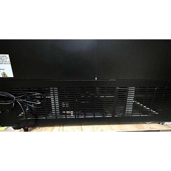 Scratch and Dent Avantco GDC-49-HC 53" Black Swing Glass Door Merchandiser Refrigerator with LED Lighting