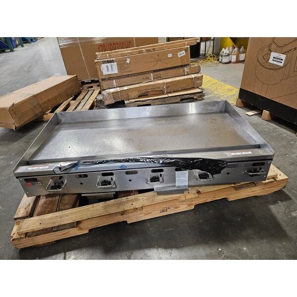 Scratch and Dent Wolf by Vulcan AGM60-LP Liquid Propane 60" Heavy-Duty Gas Countertop Griddle with Manual Controls - 135,000 BTU