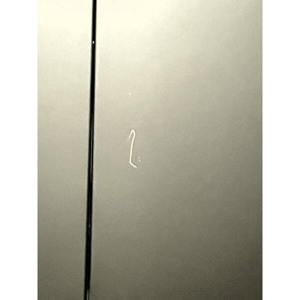 Scratch and Dent Avantco GDC-49-HC 53" Black Swing Glass Door Merchandiser Refrigerator with LED Lighting