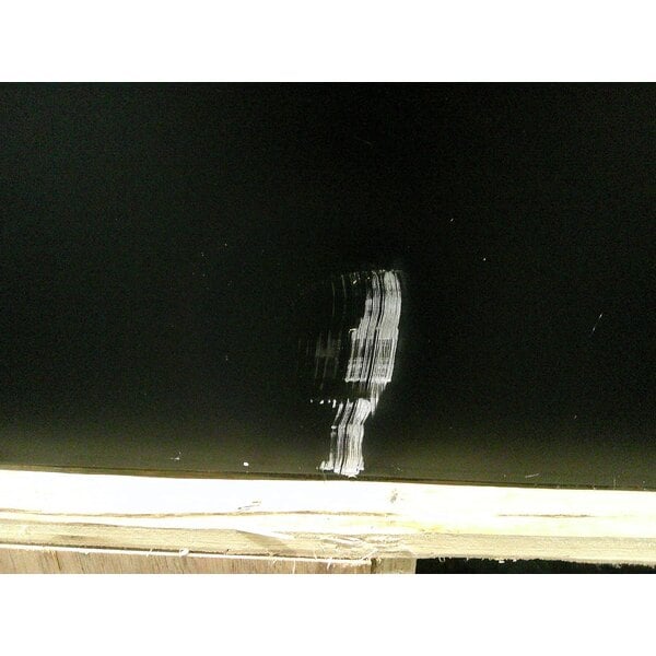 Scratch and Dent Avantco UBB-378-G-HC 78" Black Counter Height Glass Door Back Bar Refrigerator with LED Lighting