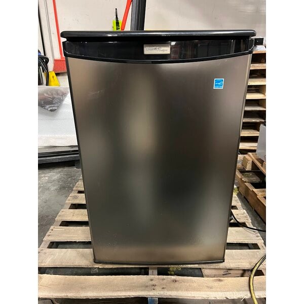 Scratch and Dent Danby DAR044A4BSLDD Designer 4.4 Cu. Ft. Stainless Steel Solid Door Reach-In Refrigerator