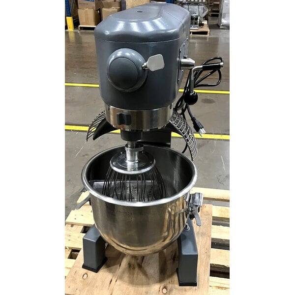 Scratch and Dent Ecoline by Hobart EMM20-1STD 20 Qt. Planetary Stand Mixer with Guard & Standard Accessories - 120V, 1 HP