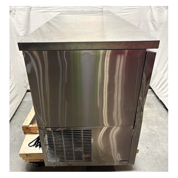 Scratch and Dent Avantco UBB-4G-HC 90" Stainless Steel Counter Height Glass Door Back Bar Refrigerator with LED Lighting