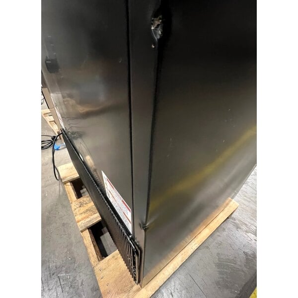 Scratch and Dent True GDM-35F-HC~TSL01 39 1/2" Black Glass Door Merchandiser Freezer with LED Lighting