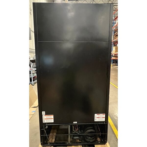 Scratch and Dent True GDM-35F-HC~TSL01 39 1/2" Black Glass Door Merchandiser Freezer with LED Lighting