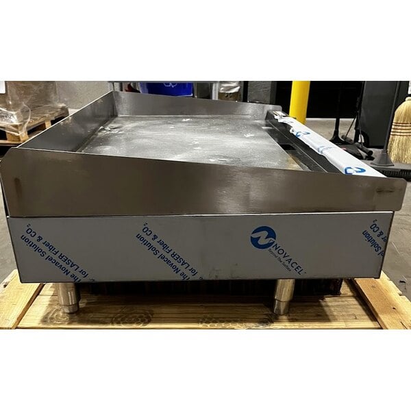 Scratch and Dent Wolf by Vulcan AGM48-LP Liquid Propane 48" Heavy-Duty Gas Countertop Griddle with Manual Controls - 108,000 BTU