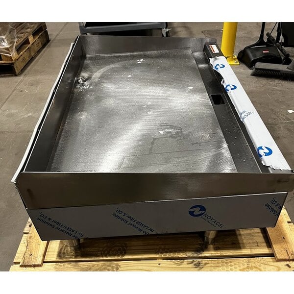 Scratch and Dent Wolf by Vulcan AGM48-LP Liquid Propane 48" Heavy-Duty Gas Countertop Griddle with Manual Controls - 108,000 BTU