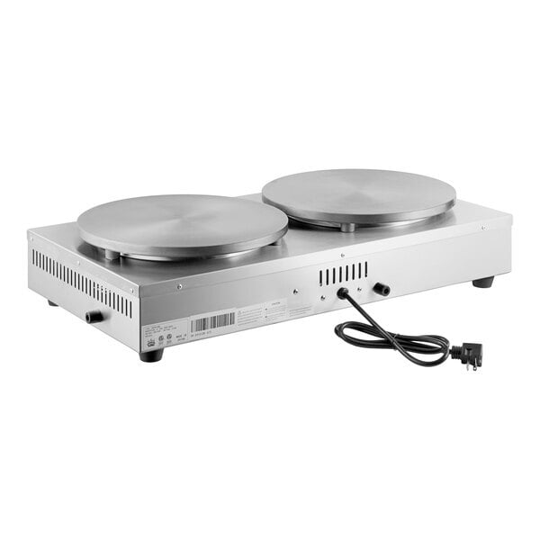 Scratch and Dent Carnival King CM16DBL 16" Dual Steel Crepe Maker - 208/240V