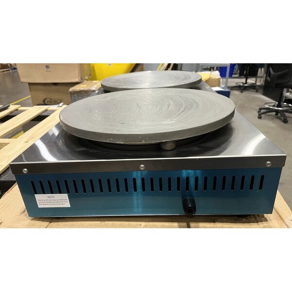 Scratch and Dent Carnival King CM16DBL 16" Dual Steel Crepe Maker - 208/240V