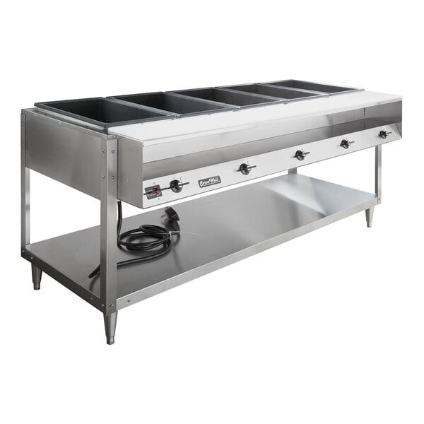 Scratch and Dent Vollrath 38119 ServeWell® Electric Five Pan Hot Food Table 208/240V - Sealed Well