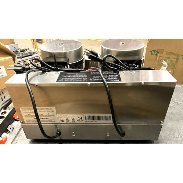 Scratch and Dent Carnival King WBM26DGT Non-Stick Double Belgian Waffle Maker with Digital Timer and Temperature Controls - 120V