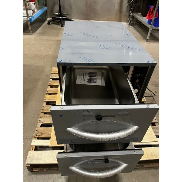 Scratch and Dent ServIt WDNFS-2 Double Narrow Freestanding Drawer Warmer - 900W, 120V