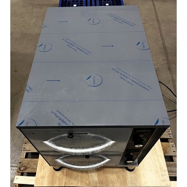 Scratch and Dent ServIt WDNFS-2 Double Narrow Freestanding Drawer Warmer - 900W, 120V