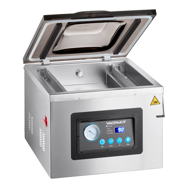 Scratch and Dent VacPak-It VMC32 Chamber Vacuum Packaging Machine with Two 16" Seal Bars and Oil Pump
