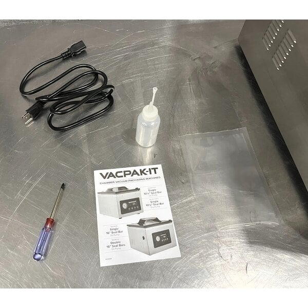 Scratch and Dent VacPak-It VMC32 Chamber Vacuum Packaging Machine with Two 16" Seal Bars and Oil Pump