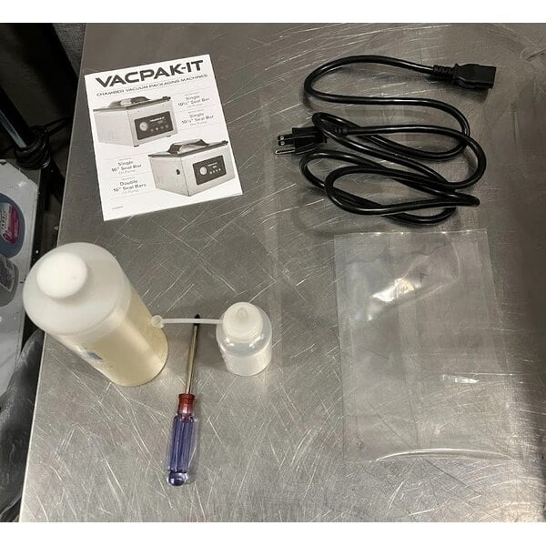 Scratch and Dent VacPak-It VMC32 Chamber Vacuum Packaging Machine with Two 16" Seal Bars and Oil Pump