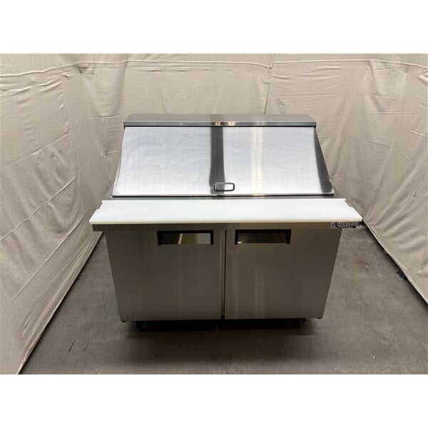 Scratch and Dent Avantco APT-48M-HC 47" 2 Door Mega Top Refrigerated Sandwich Prep Table