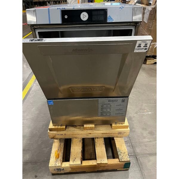 Scratch and Dent Hobart LXNR-5 Advansys High Temperature Undercounter Dishwasher with Energy Recovery - 208-240V, 3 Phase