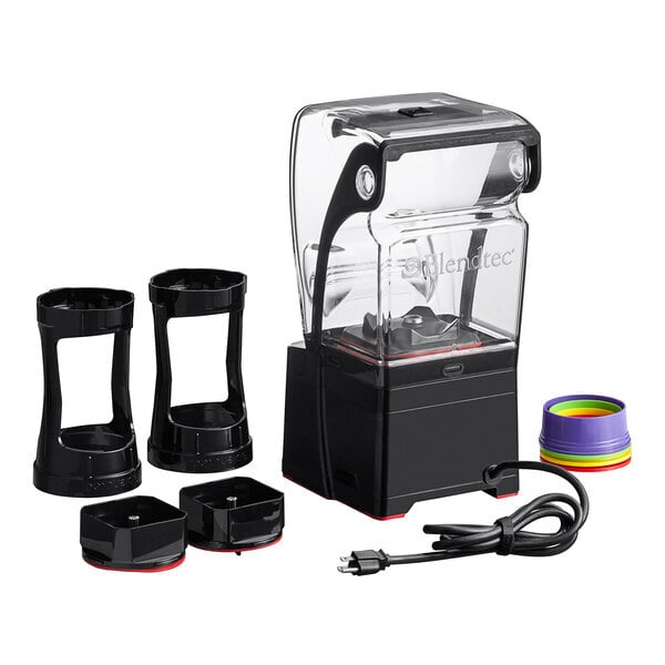 Scratch and Dent Blendtec SNBS2C2901-B1K Stealth 895 3.8 hp Nitro Blender with Sound Enclosure and Jarless Blending - 120V