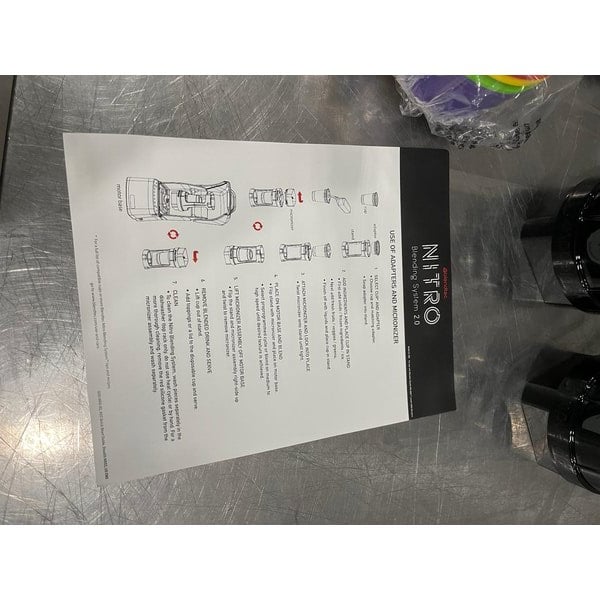 Scratch and Dent Blendtec SNBS2C2901-B1K Stealth 895 3.8 hp Nitro Blender with Sound Enclosure and Jarless Blending - 120V