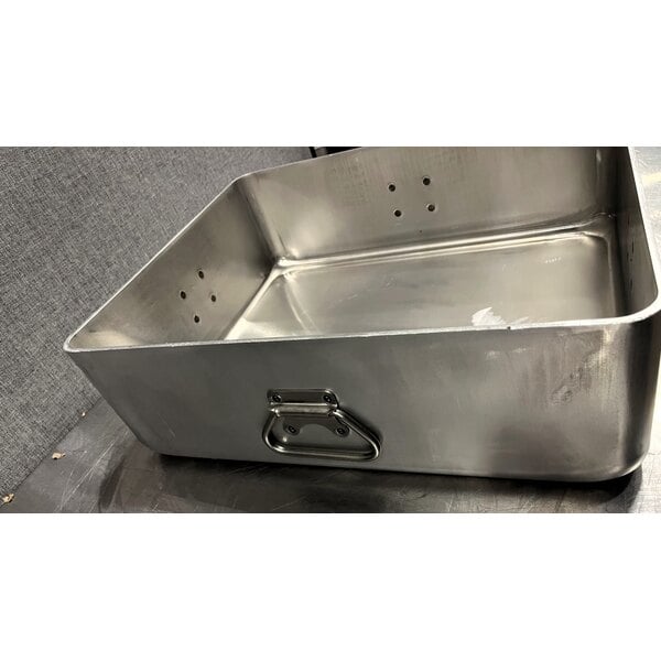 Scratch and Dent Vollrath 68391 Wear-Ever 42 Qt. Aluminum Roasting Pan with Handles - 20 7/8" x 17 3/8" x 7"