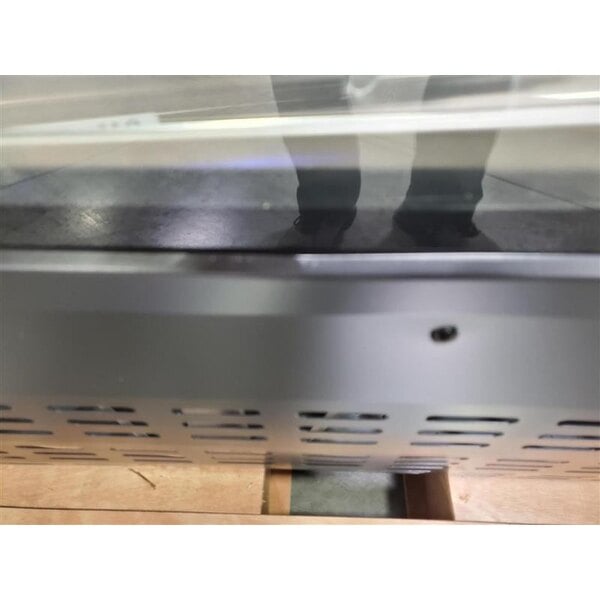 Scratch and Dent Avantco DLC82-HC-B 82" Black Curved Glass Refrigerated Deli Case
