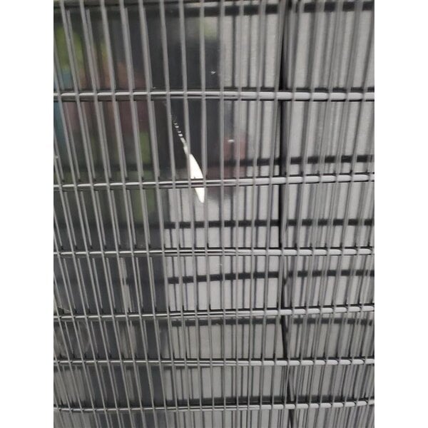 Scratch and Dent Galaxy GDN-5 16 9/16" Black Swing Glass Door Merchandiser Refrigerator with Red, White, and Blue LED Lighting