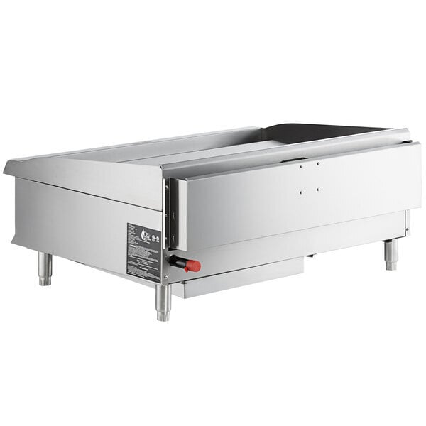 Scratch and Dent Cooking Performance Group GM-CPG-36-NL 36" Gas Countertop Griddle with Manual Controls - 90,000 BTU