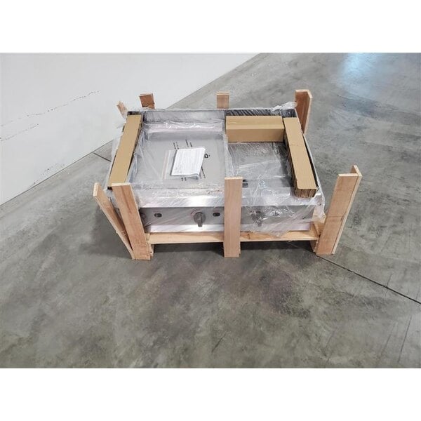 Scratch and Dent Cooking Performance Group GM-CPG-36-NL 36" Gas Countertop Griddle with Manual Controls - 90,000 BTU