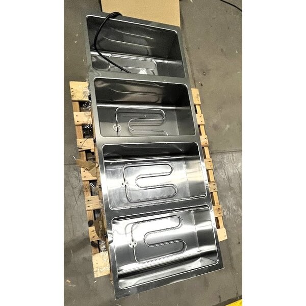 Scratch and Dent Avantco STE-4SA Four Pan Open Well Electric Steam Table with Undershelf - 120V, 2000W