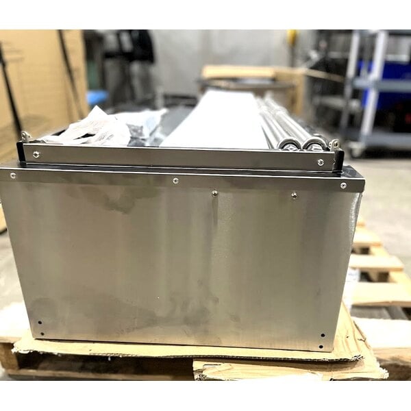 Scratch and Dent Avantco STE-4SA Four Pan Open Well Electric Steam Table with Undershelf - 120V, 2000W