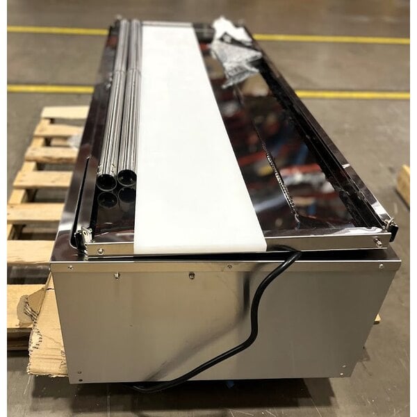 Scratch and Dent Avantco STE-4SA Four Pan Open Well Electric Steam Table with Undershelf - 120V, 2000W