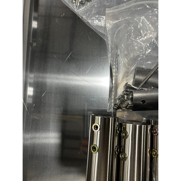 Scratch and Dent Avantco STE-4SH Four Pan Open Well Electric Steam Table with Undershelf - 208/240V, 3000W