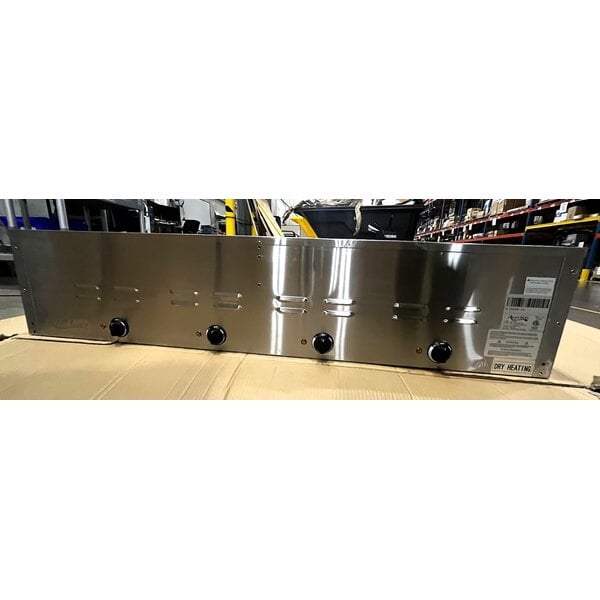 Scratch and Dent Avantco STE-4SH Four Pan Open Well Electric Steam Table with Undershelf - 208/240V, 3000W