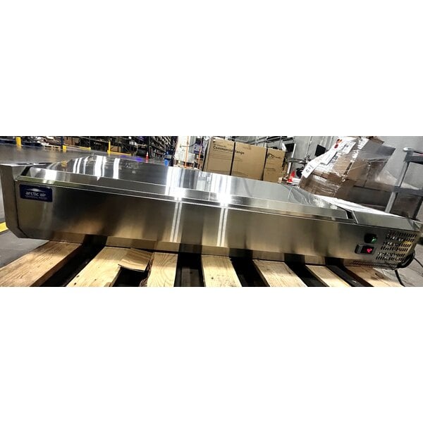 Scratch and Dent Arctic Air ACP55 55" Refrigerated Countertop Condiment Prep Station