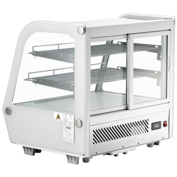 Scratch and Dent Avantco BCC-28-HC 27 1/2" White Refrigerated Countertop Bakery Display Case with LED Lighting