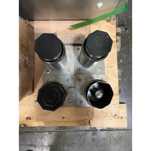 Scratch and Dent Cooking Performance Group FGC-100-N Single Deck Standard Depth Full Size Natural Gas Convection Oven with Legs - 54,000 BTU