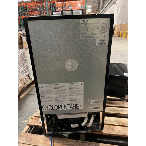 Scratch and Dent Danby 3.1MF7-7B1S MicroFridge 3.1 Cu. Ft. Stainless Steel Solid Two Door Reach-In Refrigerator / Freezer with Microwave